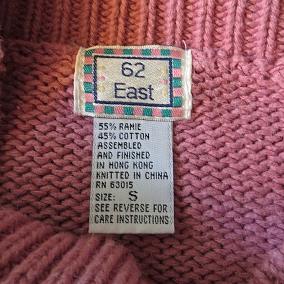 62 EAST VTG. SWEATAER - Picture 2 of 3